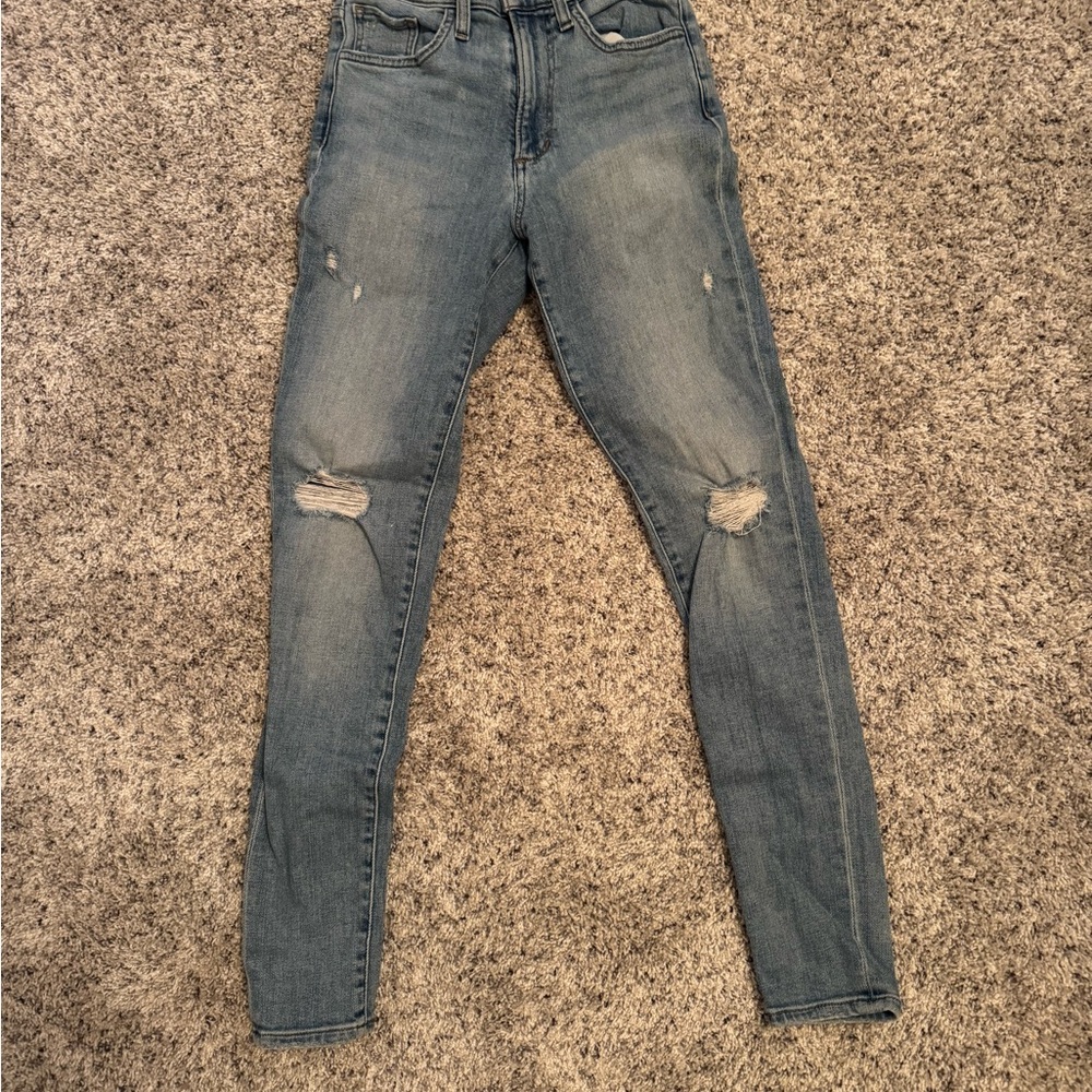 Joe's Jeans Light Blue Distressed Skinny Jeans